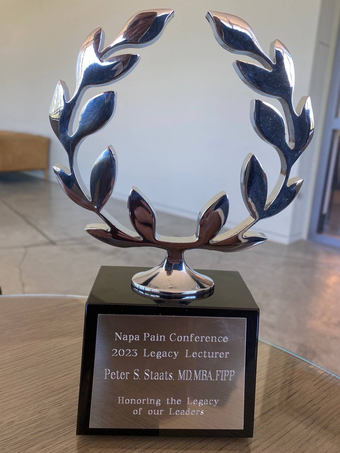 Napa Pain Conference Legacy Lecture and Award